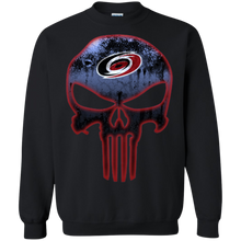 Load image into Gallery viewer, Carolina Hurricanes Hockey The Punisher Skull Sweatshirt