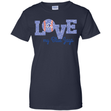 Load image into Gallery viewer, Glitter Love For Toronto Blue Jays Fans T-Shirt For Women