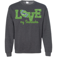 Load image into Gallery viewer, Glitter Love For Seattle Seahawks Fans Sweatshirt