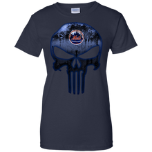 Load image into Gallery viewer, New York Mets Baseball The Punisher Skull T-Shirt For Women