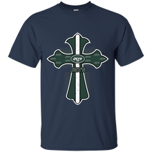 Load image into Gallery viewer, Cross Shirt For Jesus And New York Jets Fans T - Shirt For Men