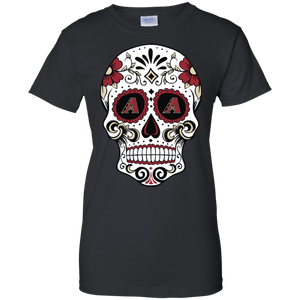 Arizona Diamondbacks Sugar Skull T-Shirt For Women