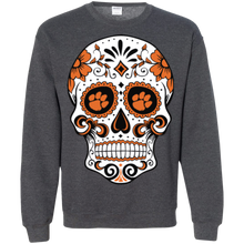 Load image into Gallery viewer, Clemson Tiger_paw Sugar Skull Sweatshirt