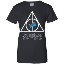 Load image into Gallery viewer, Deathly Hallows For Detroit Lions And Harry Potter Fans T-Shirt For Women