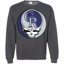 Load image into Gallery viewer, Colorado Rockies Baseball Grateful Dead Steal Your Face Sweatshirt