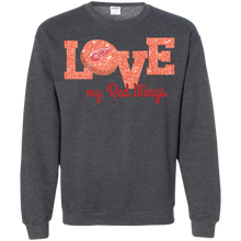 Load image into Gallery viewer, Glitter Love For Detroit Red Wings Fans Sweatshirt