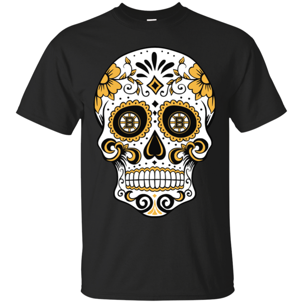 Boston Bruins Sugar Skull T - Shirt For Men