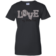 Load image into Gallery viewer, Glitter Love For Chicago White Sox Fans T-Shirt For Women