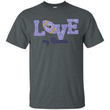 Load image into Gallery viewer, Glitter Love For Baltimore Ravens Fans T - Shirt For Men