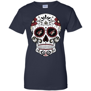 Arizona Coyotes Sugar Skull T-Shirt For Women