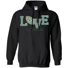 Load image into Gallery viewer, Glitter Love For Green Bay Packers Fans Hoodie Shirt