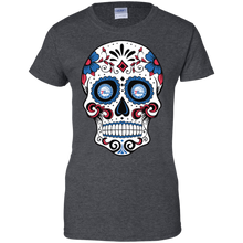 Load image into Gallery viewer, Philadelphia 76ers Sugar Skull T-Shirt For Women