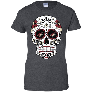 Arizona Coyotes Sugar Skull T-Shirt For Women