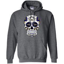 Load image into Gallery viewer, Baltimore Ravens Sugar Skull Hoodie Shirt