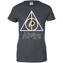 Load image into Gallery viewer, Deathly Hallows For Washington Redskins And Harry Potter Fans T-Shirt For Women