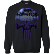 Load image into Gallery viewer, LSU Tigers Football The Punisher Skull Sweatshirt