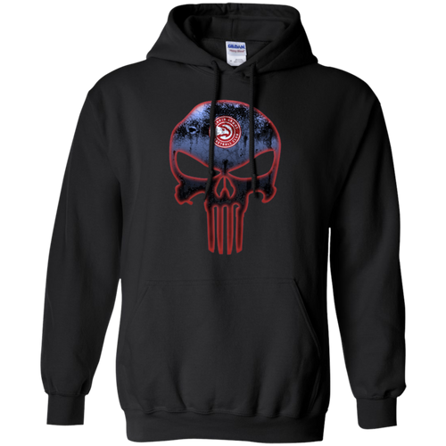 Atlanta Hawks Basketball The Punisher Skull Hoodie Shirt