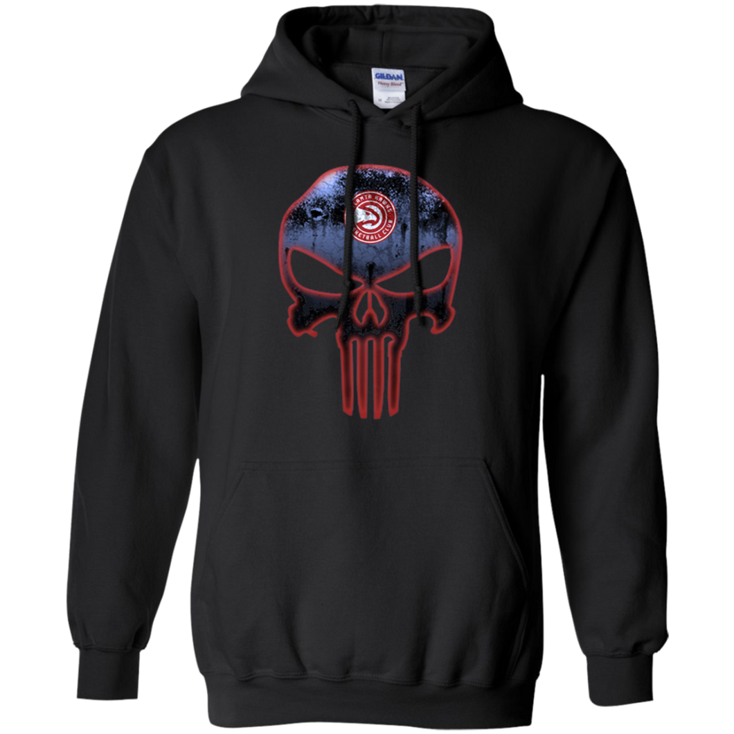 Atlanta Hawks Basketball The Punisher Skull Hoodie Shirt