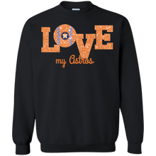 Load image into Gallery viewer, Glitter Love For Houston Astros Fans Sweatshirt
