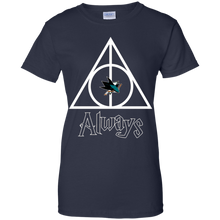 Load image into Gallery viewer, Deathly Hallows For San Jose Sharks And Harry Potter Fans T-Shirt For Women