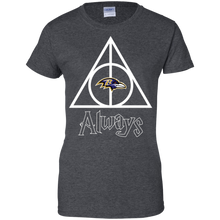 Load image into Gallery viewer, Deathly Hallows For Baltimore Ravens And Harry Potter Fans T-Shirt For Women