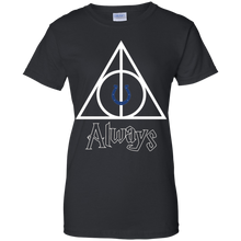 Load image into Gallery viewer, Deathly Hallows For Indianapolis Colts And Harry Potter Fans T-Shirt For Women