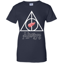 Load image into Gallery viewer, Deathly Hallows For Detroit Red Wings And Harry Potter Fans T-Shirt For Women