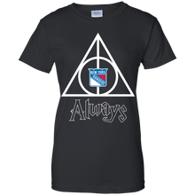 Load image into Gallery viewer, Deathly Hallows For New York Rangers And Harry Potter Fans T-Shirt For Women