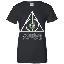 Load image into Gallery viewer, Deathly Hallows For Milwaukee Bucks And Harry Potter Fans T-Shirt For Women