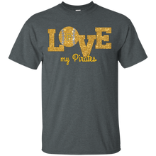Load image into Gallery viewer, Glitter Love For Pittsburgh Pirates Fans T - Shirt For Men