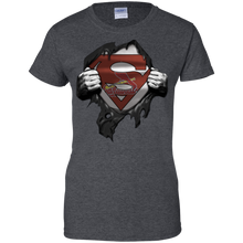 Load image into Gallery viewer, Shirt For St. Louis Cardinals And Superman Fans T-Shirt For Women