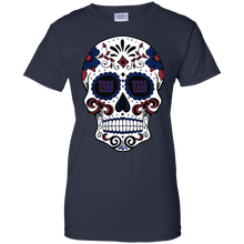 Load image into Gallery viewer, New York Giants Sugar Skull T-Shirt For Women