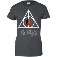 Load image into Gallery viewer, Deathly Hallows For Baltimore Orioles And Harry Potter Fans T-Shirt For Women