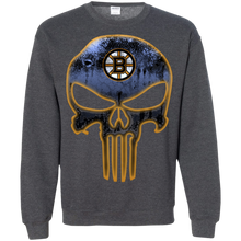 Load image into Gallery viewer, Boston Bruins Hockey The Punisher Skull Sweatshirt