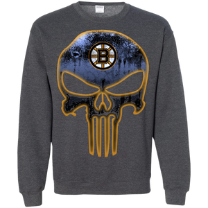 Boston Bruins Hockey The Punisher Skull Sweatshirt