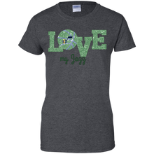 Load image into Gallery viewer, Glitter Love For Utah Jazz Fans T-Shirt For Women