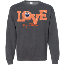 Load image into Gallery viewer, Glitter Love For Edmonton Oilers Fans Sweatshirt