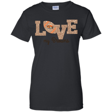 Load image into Gallery viewer, Glitter Love For Cleveland Browns Fans T-Shirt For Women