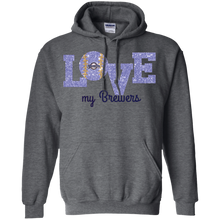 Load image into Gallery viewer, Glitter Love For Milwaukee Brewers Fans Hoodie Shirt