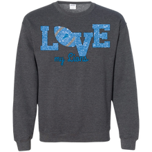 Load image into Gallery viewer, Glitter Love For Detroit Lions Fans Sweatshirt