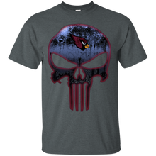 Load image into Gallery viewer, Arizona Cardinals Football The Punisher Skull T - Shirt For Men