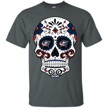 Load image into Gallery viewer, Columbus Blue Jackets Sugar Skull T - Shirt For Men