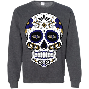 Baltimore Ravens Sugar Skull Sweatshirt