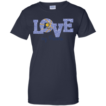 Load image into Gallery viewer, Glitter Love For Indiana Pacers Fans T-Shirt For Women