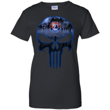 Load image into Gallery viewer, Montreal Expos Baseball The Punisher Skull T-Shirt For Women