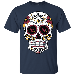 Arizona Cardinals Sugar Skull T - Shirt For Men