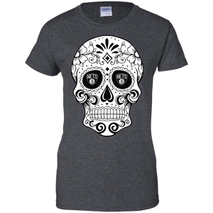 Brooklyn Nets Sugar Skull T-Shirt For Women