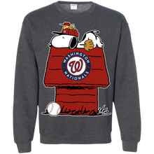 Load image into Gallery viewer, Washington Nationals Baseball Snoopy the Peanuts Sweatshirt