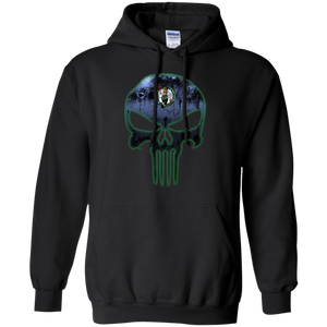 Boston Celtics Basketball The Punisher Skull Hoodie Shirt