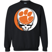 Load image into Gallery viewer, Clemson Tiger_paw Footballl Grateful Dead Steal Your Face Sweatshirt